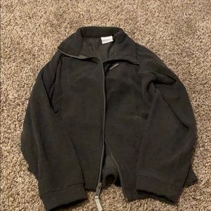 Grey with pink letters